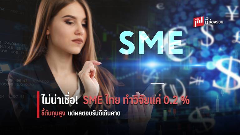 กรุงไทย ชี้มี SME เพียง 0.2% ที่ทำวิจัยและพัฒนาสินค้า