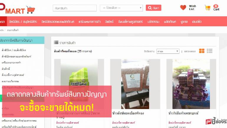 www.thaiipmart.com ตลาดกลางซื้อสินค้าทรัพย์สินทางปัญญา!