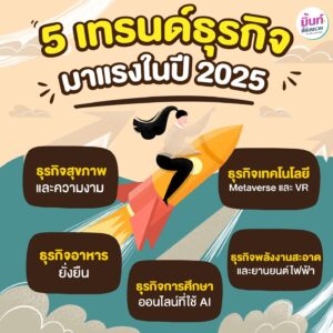 เทรนด์ธุรกิจมาแรงในปี 2025 🚀✨